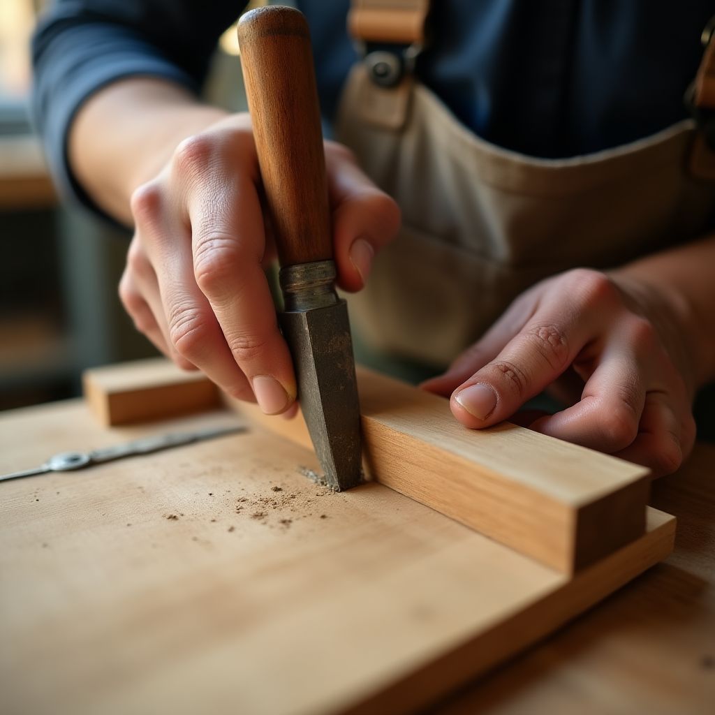 Handarbeit am Detail